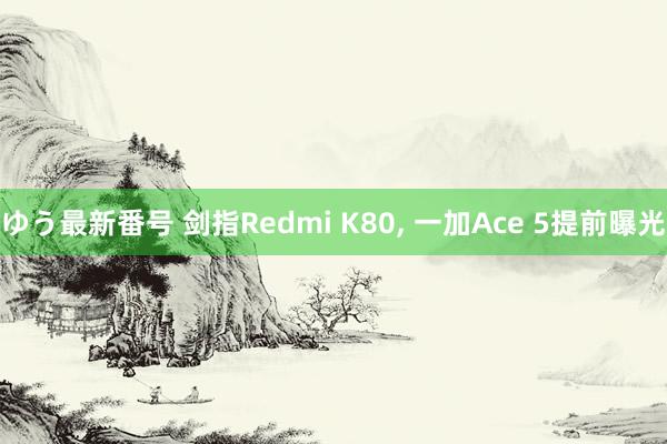 ゆう最新番号 剑指Redmi K80, 一加Ace 5提前曝光