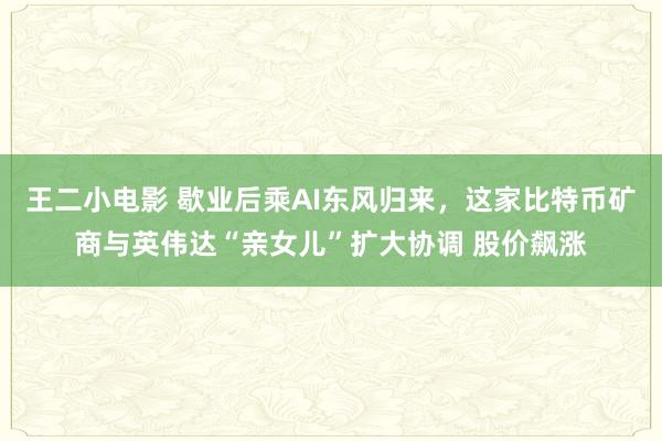 王二小电影 歇业后乘AI东风归来，这家比特币矿商与英伟达“亲女儿”扩大协调 股价飙涨