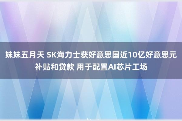 妹妹五月天 SK海力士获好意思国近10亿好意思元补贴和贷款 用于配置AI芯片工场