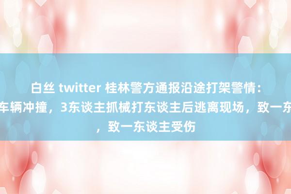 白丝 twitter 桂林警方通报沿途打架警情：两边驾驶车辆冲撞，3东谈主抓械打东谈主后逃离现场，致一东谈主受伤